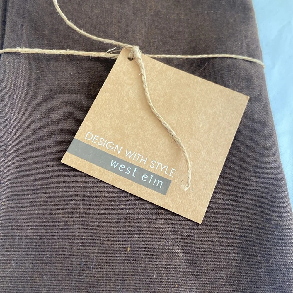 (2) West Elm cloth napkins